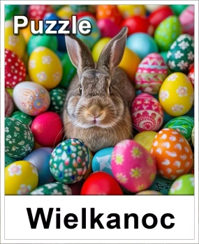 PUZZLE 60 elementów Wielkanocne Easter Word