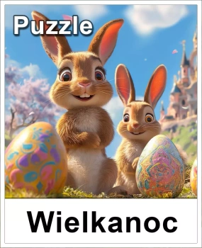PUZZLE 60 elementów Wielkanocne Easter Rabbit Castle SW2